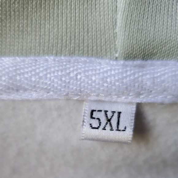 Mint Green Oversized Embellished Floral Hoodie - Picture 2 of 9